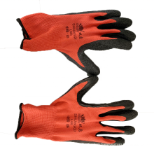 Anti-skid smooth nitrile surface sandy nitrile work gloves latex coated work safety gloves